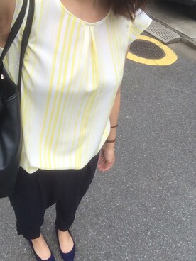 「アイテム（パンプス、ブルー系）」を使った、oyaさん（レディース・164cm）の夏コーディネート