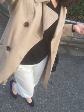 「COACH」｜「アイテム（トレンチコート）」を使った、oyaさん（レディース・164cm）の秋コーディネート