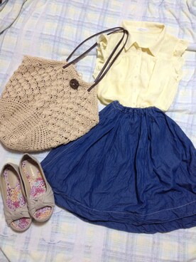 しらたま◎さん（レディース・157cm）の夏コーディネート