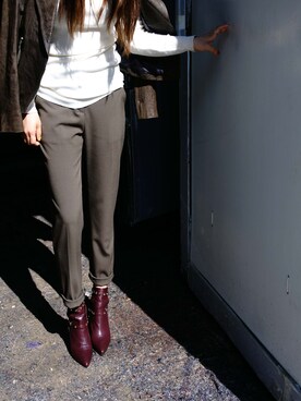 「ankle boots」｜leessoさん（レディース・160cm）の秋コーディネート
