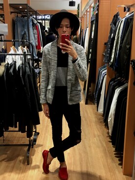 「アパレル」｜「アイテム（帽子）」を使った、ゆうたさん（メンズ・177cm）の秋コーディネート