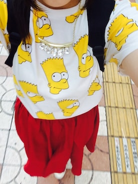 「夏服」｜「アイテム（イヤリング）」を使った、ｎａｔｓｕｋｉさん（レディース・162cm）の夏コーディネート