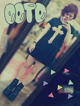 「UNIF」｜「アイテム（ワンピース/ドレス）」を使った、ちゃんおとさん（レディース・169cm）の夏コーディネート