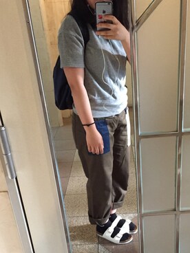 「hiromichi BY HIROMICHI NAKANO（ヒロミチ バイ ヒロミチナカノ）のアイテム（バッグ）」を使った、よしみーるさん（レディース・155cm）の夏コーディネート
