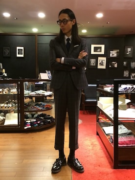 「スーツ」｜Riku Ishiharaさん（メンズ）の秋コーディネート