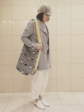 「春コート」｜Toshie さん（レディース・160cm）の春コーディネート