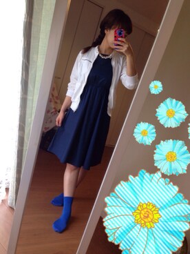 「ショッピング」｜「アイテム（ブーティ）」を使った、あめりさん（レディース・161cm）の秋コーディネート