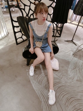 「onedrop（ワンドロップ）のアイテム」を使った、Mika愛模特さん（レディース・166cm）の夏コーディネート