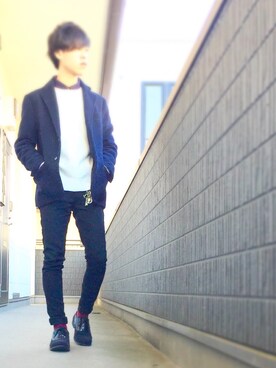 「Arnold Palmer（アーノルドパーマー）のアイテム（ジャケット/アウター）」を使った、k@zuさん（メンズ・165cm）の冬コーディネート
