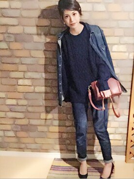 「借り物コーデ」｜riyucoさん（レディース・164cm）の秋コーディネート