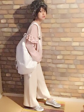 「ピンクニット」｜riyucoさん（レディース・164cm）の秋コーディネート