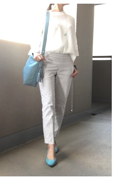 「NETSTAR（ネットスター）のアイテム（シャツ/ブラウス）」を使った、ようこさん（レディース・164cm）の春コーディネート