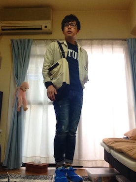 「INTERPLANET WINGS（インタープラネットウィング）のアイテム」を使った、Hirokiさん（メンズ・172cm）の春コーディネート