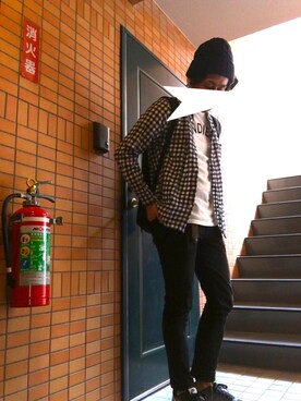 「SEVENDAYS=SUNDAY（セブンデイズサンデイ）のアイテム（シューズ）」を使った、Hirokiさん（メンズ・172cm）の秋コーディネート