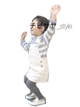 「ZARA KIDSのアイテム（スニーカー、ゴールド系）」を使った、saya29さん（キッズ・120cm）の冬コーディネート