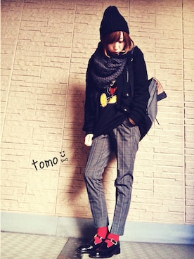 tomo⑅̆̈さん(レディース・156cm)の秋コーディネート