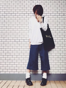 「ゆるずる」｜「アイテム（腕時計）」を使った、tomo⑅̆̈さん（レディース・156cm）の秋コーディネート