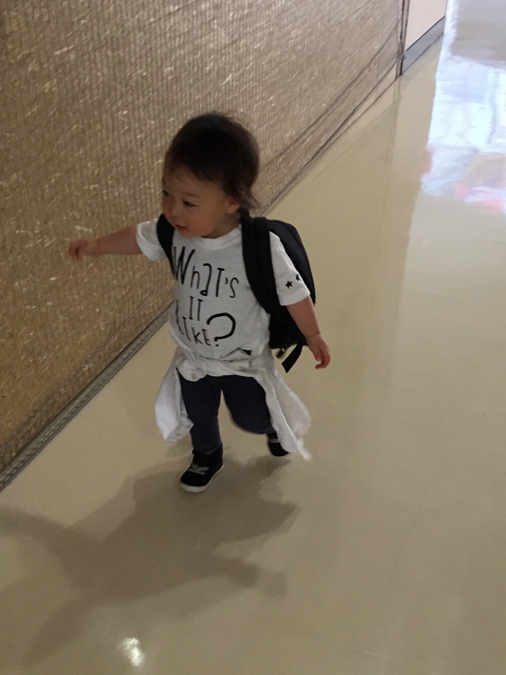「1歳半、男の子」｜「Birthdayのアイテム（Tシャツ/カットソー、ホワイト系）」を使った、ぷりんさん（キッズ・90cm）の夏コーディネートの1枚目の写真