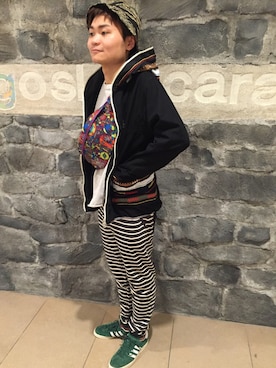 「アイテム（ボディバッグ/ウエストポーチ）」を使った、GSC　MORIMORIさん（メンズ・177cm）の冬コーディネート