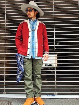 「mythography（ミソグラフィー）のアイテム（スニーカー）」を使った、shirouさん（メンズ・166cm）の冬コーディネート