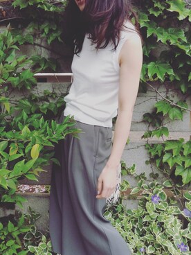 「ノンスリーブ」｜YUKIさん（レディース・155cm）の春コーディネート