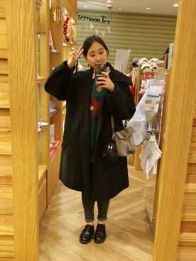 「CANDIES（キャンディーズ）のアイテム」を使った、CHieN🐠さん（レディース・156cm）の冬コーディネート