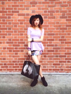 「Ted Baker（テッドベーカー）のアイテム（アクセサリー）」を使った、chiouhueyさん（レディース・163cm）の秋コーディネート