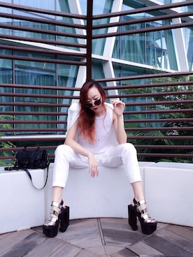 「Jeffrey Campbell（ジェフリーキャンベル）のアイテム（その他シューズ）」を使った、chiouhueyさん（レディース・163cm）の秋コーディネート