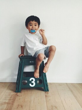 「ドラフトGAP」｜「アイテム（その他）」を使った、aymさん（キッズ・80cm）の夏コーディネート