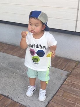 solalaさん（キッズ・90cm）の夏コーディネート