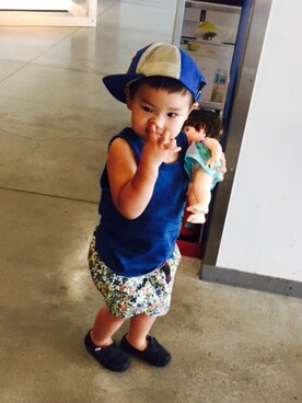 solalaさん（キッズ・90cm）の夏コーディネート