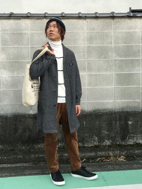 「SEVENDAYS=SUNDAY（セブンデイズサンデイ）のアイテム（ニットキャップ/ビーニー）」を使った、Maruki○◉さん（メンズ・168cm）の秋コーディネート