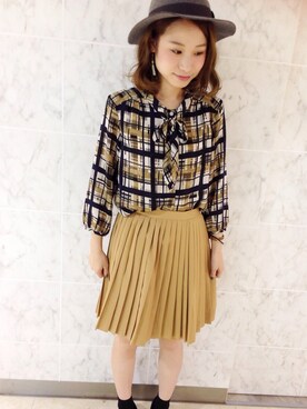 「ボウタイ」｜shirachiさん（レディース・157cm）の夏コーディネート