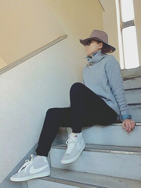 「caqu（サキュウ）のアイテム」を使った、Hさん（レディース・166cm）の冬コーディネート