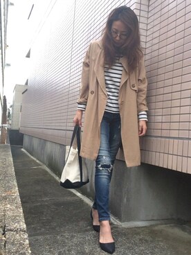 Hさん（レディース・166cm）の春コーディネート