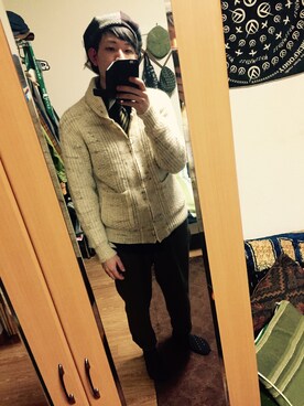 「PENDLETON（ペンドルトン）のアイテム（テーラードジャケット）」を使った、Isamuさん（メンズ・178cm）の冬コーディネート