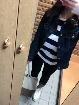 「CONVERSE（コンバース）のCONVERSE ALL STAR　ハイカットスニーカー（スニーカー）」を使った、chuanqiiii♡さん（レディース・159cm）の春コーディネート