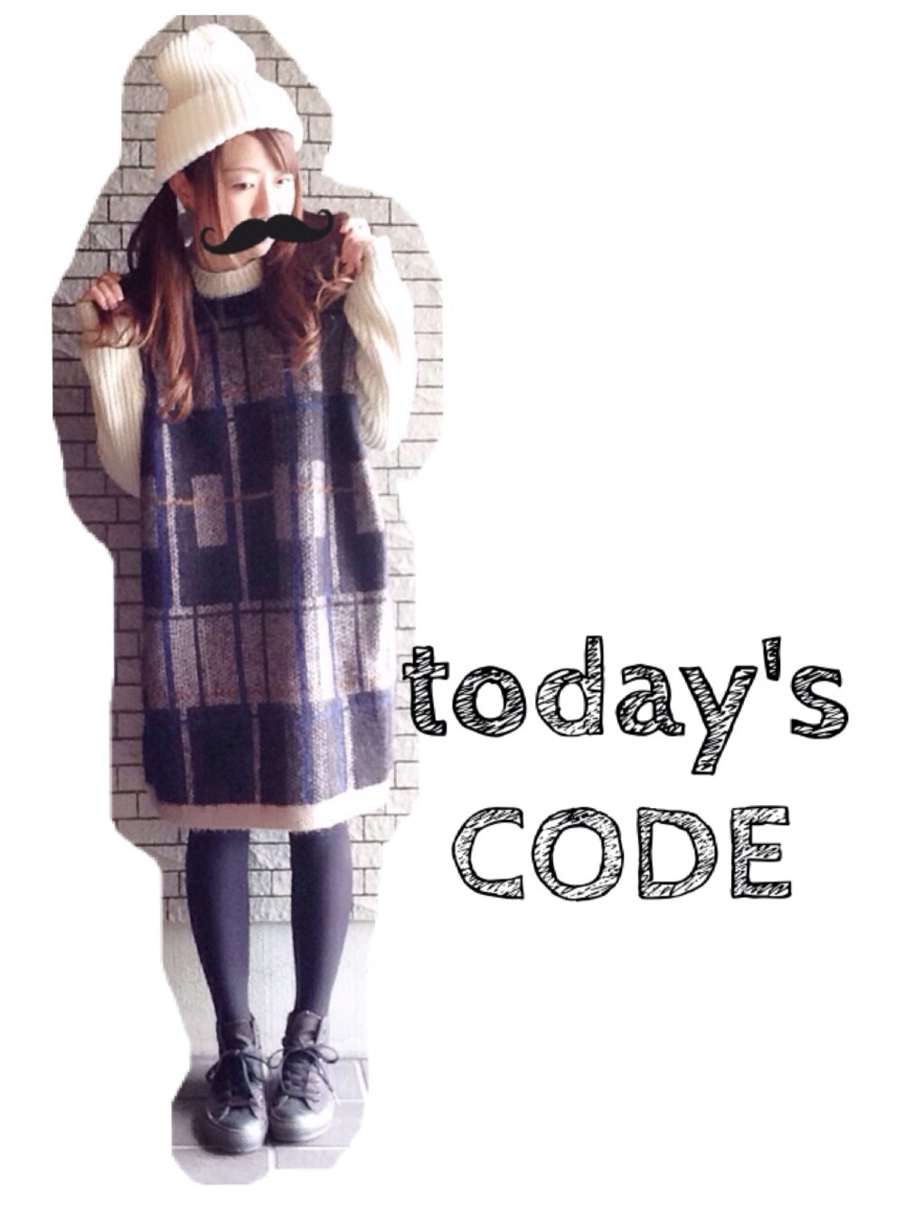 ブラック系のワンピース/ドレス、ブラック系のスニーカー、その他のその他を着用したレディースの冬コーディネートの1枚目の写真