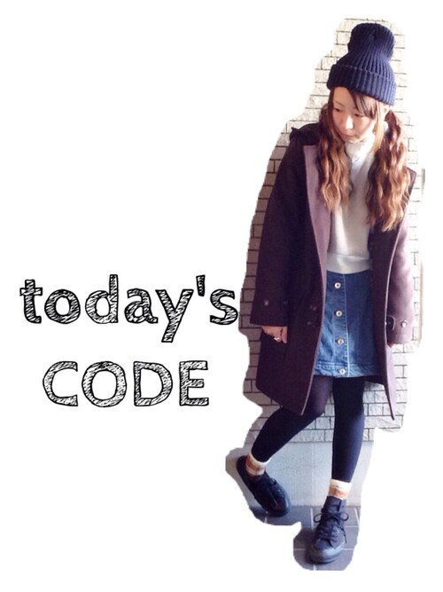 ともみん O Kastaneのダッフルコートを使ったコーディネート Wear