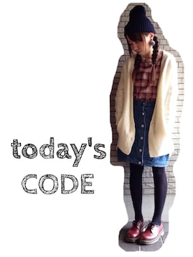 「Dr. Martens（ドクターマーチン）のDr.Martens (ドクターマーチン)/1461 3EYE GIBSON SHOES（その他シューズ）」を使った、ともみん＊^o^さん（レディース・153cm）の冬コーディネート