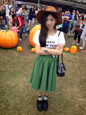 「halloween」｜「アイテム（腕時計）」を使った、Zooeyさん（レディース・164cm）の秋コーディネート