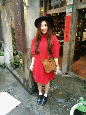 「LILY BROWN（リリーブラウン）のアイテム（キャップ）」を使った、Zooeyさん（レディース・164cm）の冬コーディネート