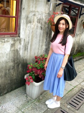 「PANTONE」｜Zooeyさん（レディース・164cm）の春コーディネート
