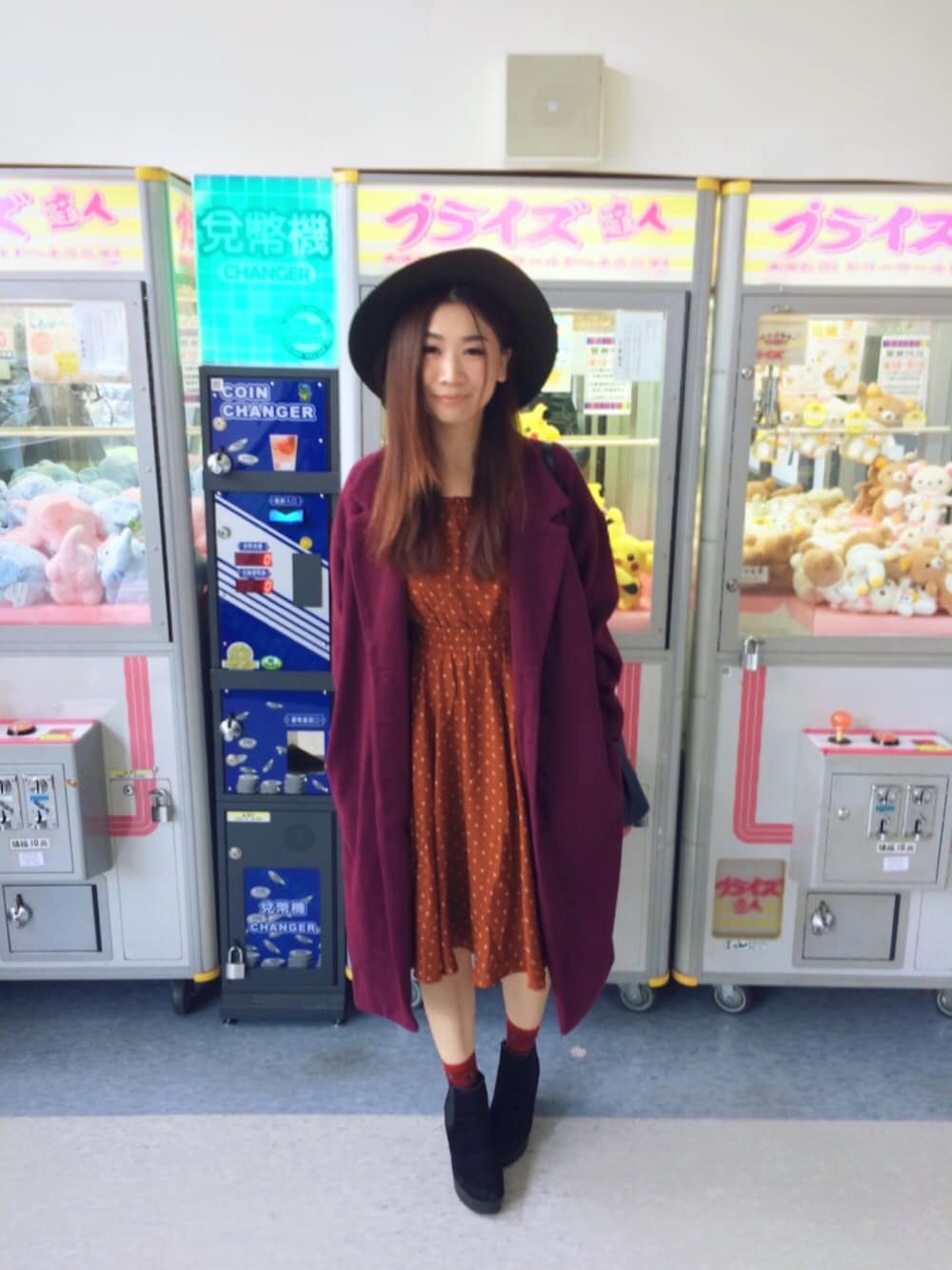 「ootd、summer、wedding、KBF、Lily Brown、EVRIS 、MARC BY MARC JACOBS、dress、LEPSIM LOWRYS FARM、tabio」｜「dazzlinの中折れﾘﾎﾞﾝHAT（ハット、グリーン系）」を使った、Zooeyさん（レディース・164cm）の冬コーディネートの1枚目の写真