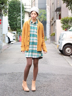 かもさんさん（レディース・166cm）の冬コーディネート