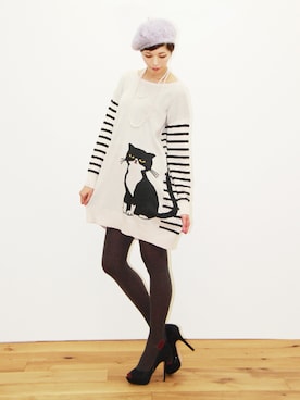 かもさんさん（レディース・166cm）の冬コーディネート