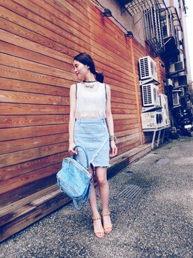 「lovebabytwins」｜Lovebabytwins_sinsinさん（レディース・161cm）の夏コーディネート
