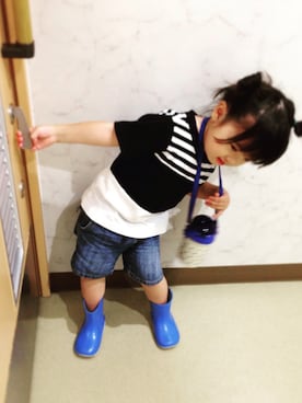 「MIKI HOUSE（ミキハウス）のアイテム（その他）」を使った、mii120さん（キッズ・90cm）の夏コーディネート