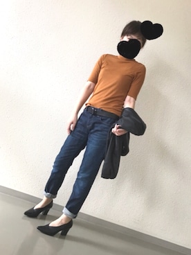 「ヤヌーク」｜「アイテム（ノーカラージャケット）」を使った、haru_kaiさん（レディース・160cm）の秋コーディネート