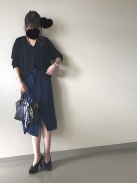 「ゆるニット」｜「アイテム（財布/小物）」を使った、haru_kaiさん（レディース・160cm）の秋コーディネート